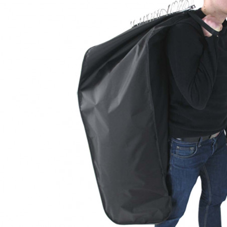 Black garment bag with side opening  75,00 € - garment bags for professionnals